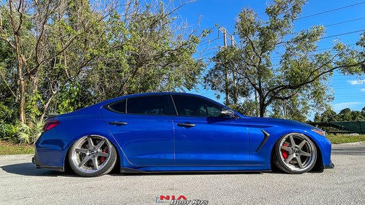 NIA Genesis G70 NIA Side Skirts Sleek Splitter 2019-2021 G70-SS-SD-NF-GB