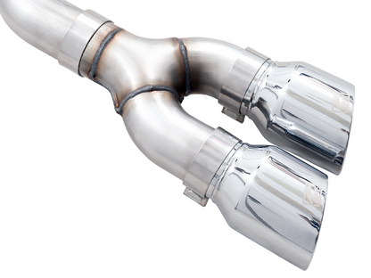 AWE Tuning 0FG Dual Side Exit Exhaust for '21+ Ford F150 - 4.5" Chrome Silver Tips 3015-22067