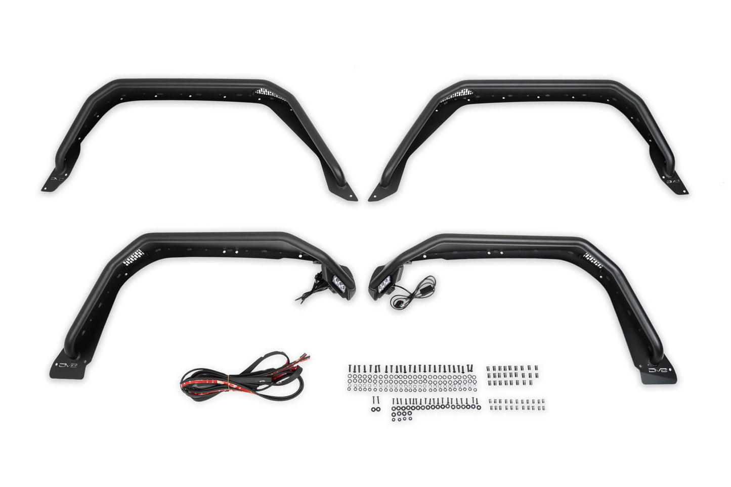 DV8 Offroad 2020-2024 Jeep Gladiator JT Spec Series Fender Flares | Front & Rear FDGL-06