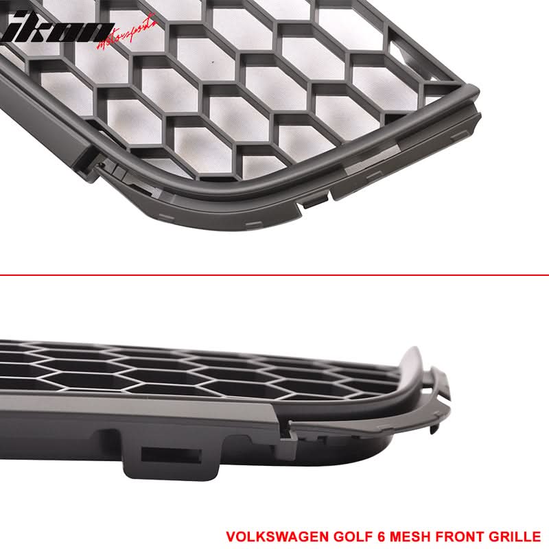 2010-2014 Volkswegen Golf TDI Jetta MK6 Honeycomb Mesh Front Grille