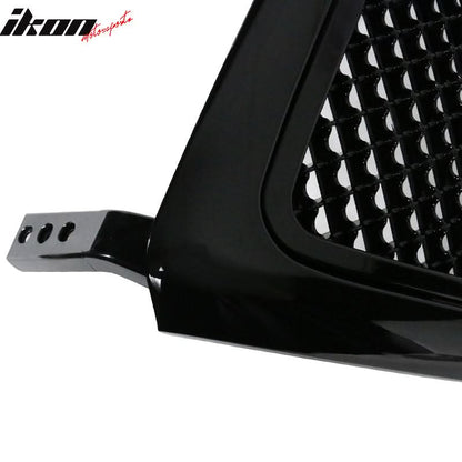 2004-2008 Ford F150 All Black Mesh Style Front Bumper Hood Grille ABS