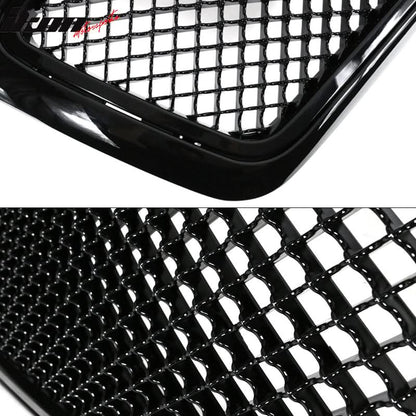 2004-2008 Ford F150 All Black Mesh Style Front Bumper Hood Grille ABS