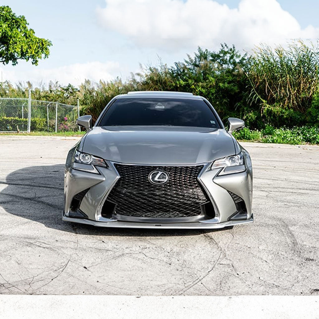 Lexus GS Base model, F-sport NIA Front Splitter Lip body kit 2016-2020 in ABS or Carbon Fiber