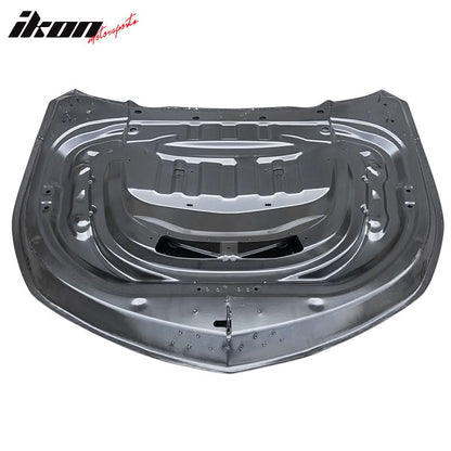 2016-2024 Chevy Camaro ZL1 Black Car Hood Guards Aluminum CF