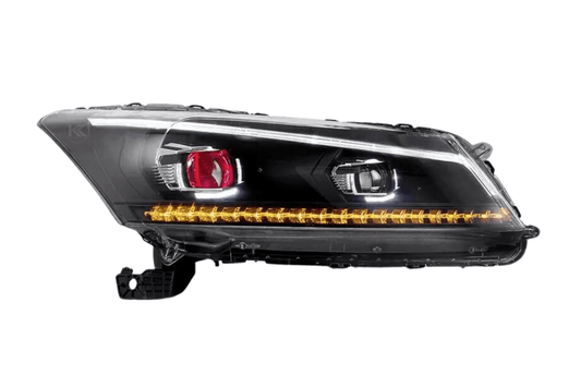 Honda Accord 8th Gen Inspired Black Demon Eyes and Ordinary Projector Headlights (2008-2012)