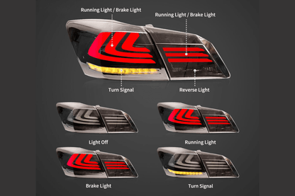 Honda Accord 9th Gen -Red,Red Smoked, Full Smoke- LED Tail Lights Upgrade (2013-2015)