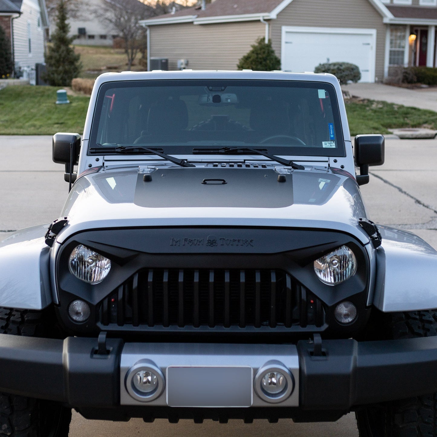 Hood Graphic for Wrangler JK | Matte Black