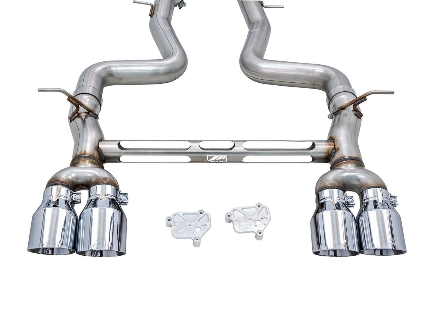 AWE Tuning Track Edition Catback Exhaust for BMW F8X M3/M4 - Chrome Silver 3020-42082
