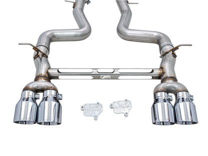 AWE Tuning Track Edition Catback Exhaust for BMW F8X M3/M4 - Chrome Silver 3020-42082