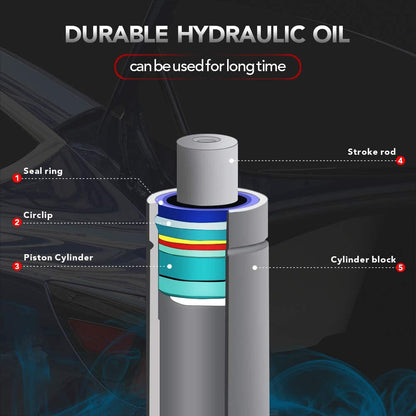Hydraulic Trunk Support Rod for Model 3 | Automatic Full-Open | Upgraded Springs | Easy Install