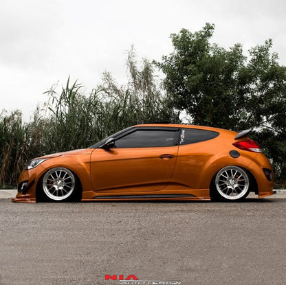 hyundai veloster side splitters side skirts