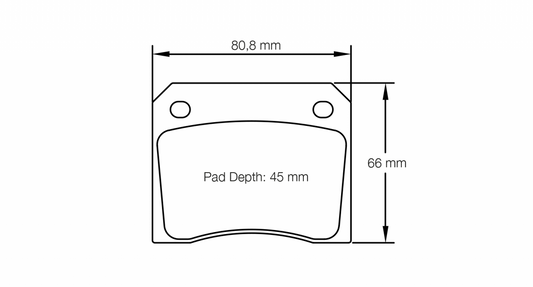 PAGID Racing Pagid Racing 8041 RSH29E Compound Brake Pads 8041-RSH29E
