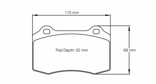 PAGID Racing Pagid Racing 1408 RSC1 Compound Brake Pads 1408-RSC1