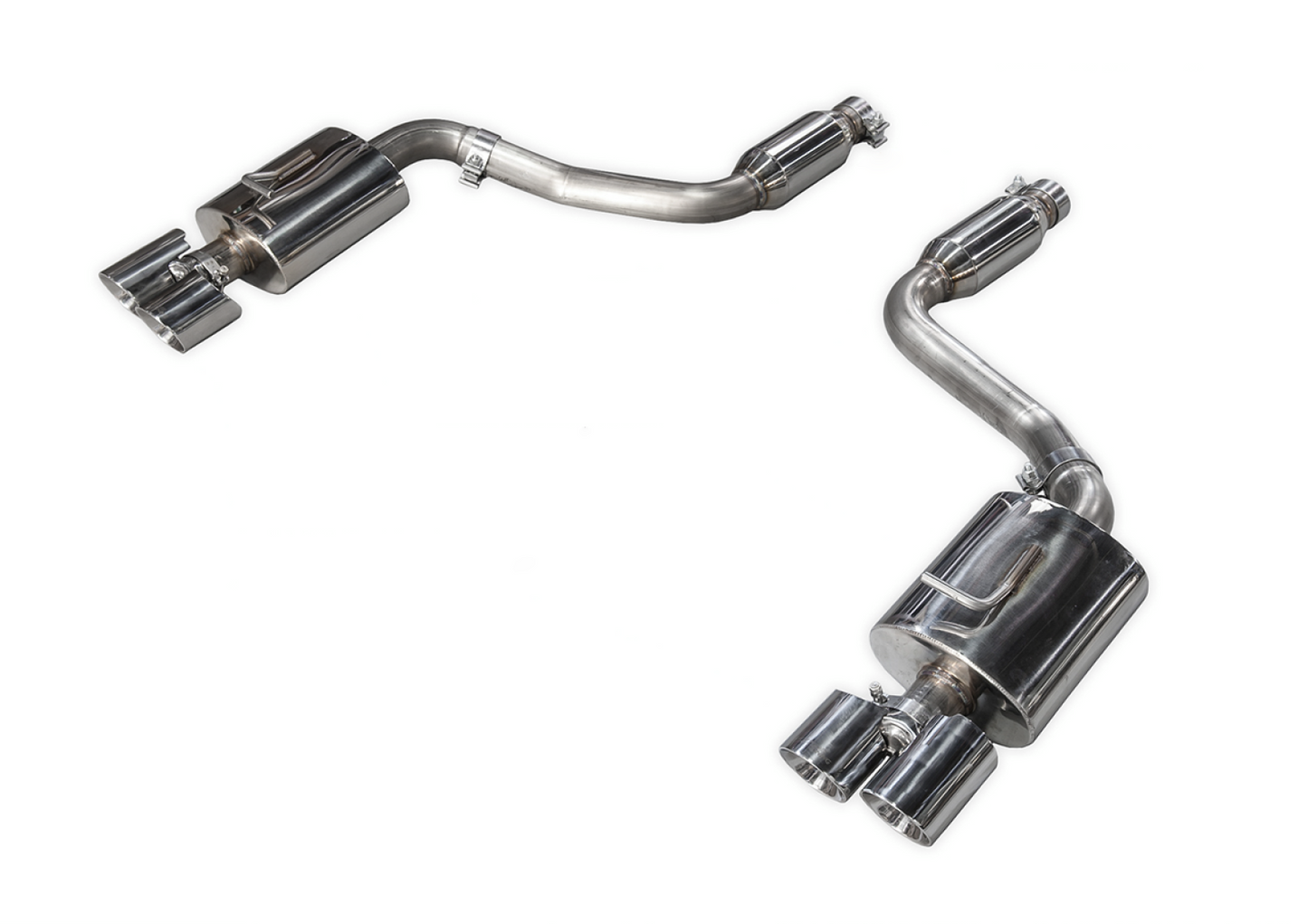 AWE Tuning Touring Edition Exhaust for 970 Panamera 2/4 (2014 ) - With Chrome Silver Tips 3015-42042