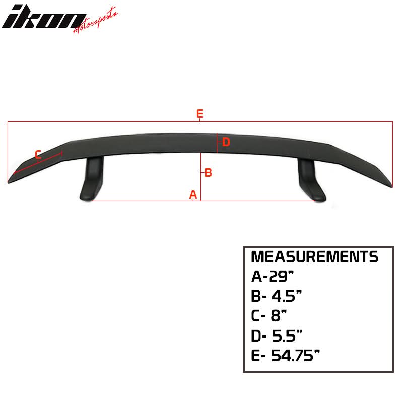 2016-2021 Honda Civic Sedan SI Coupe Style Painted Trunk Spoiler ABS
