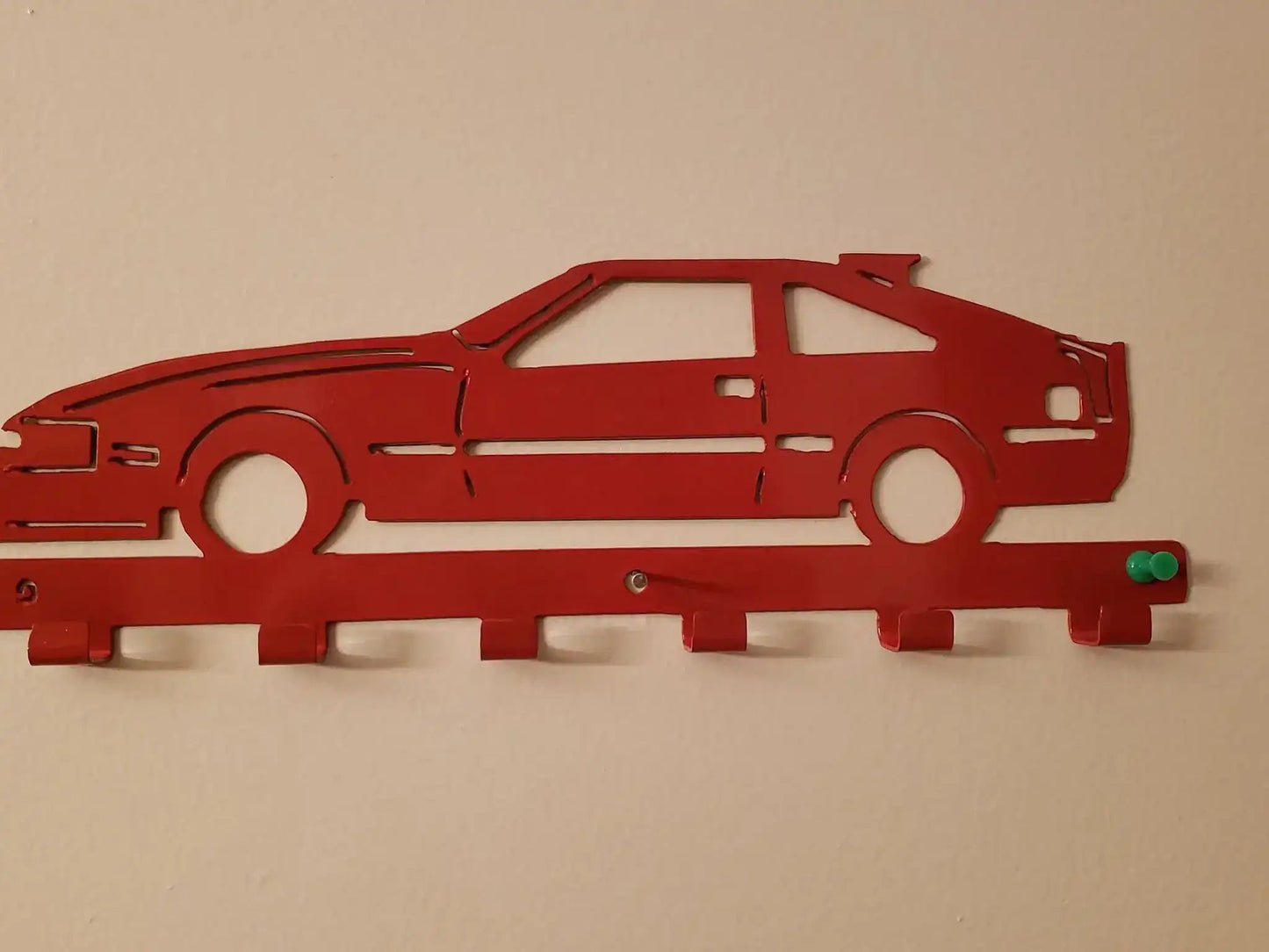 MK2 Toyota Celica Supra Key Hanger – Steel Wall Mounted Key Rack – Sport Coupe Organizer 12"x6" Garage Car Decor