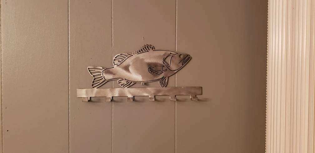 Large Mouth Bass Keychain Rack
