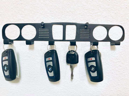 BMW E30 Grill Keychain Rack – Steel Wall Mounted Classic Euro Organizer
