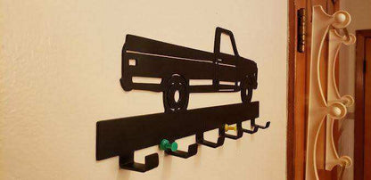 Ford Square Body Truck Keychain Rack – Steel Wall Mounted Classic Pickup Organizer