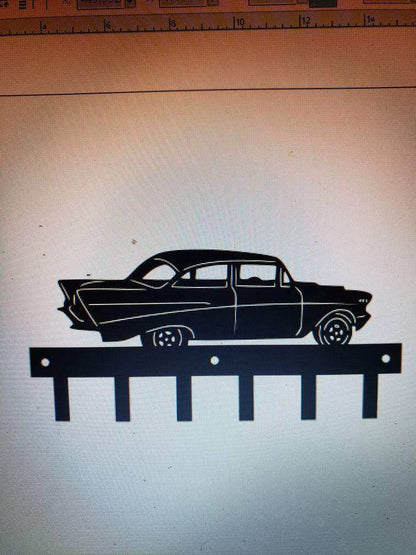Chevy Bel-Air Keychain Rack – Steel Wall Mounted Classic Car Organizer