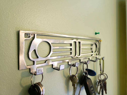 BMW 2002 Grill Keychain Rack – Classic Euro Steel Wall Mounted Organizer