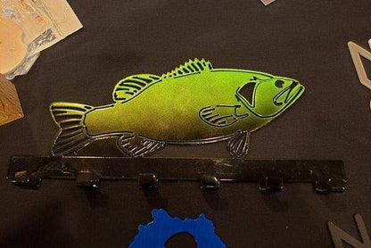 Large Mouth Bass Keychain Rack