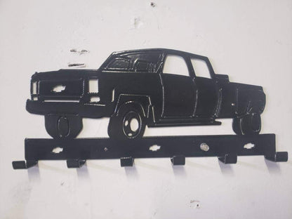 1974 Chevy C30 Dually Truck Keychain Rack – Steel Wall Mounted Classic Pickup Organizer