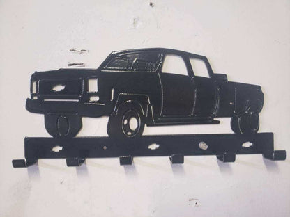 1974 Chevy C30 Dually Truck Keychain Rack – Steel Wall Mounted Classic Pickup Organizer