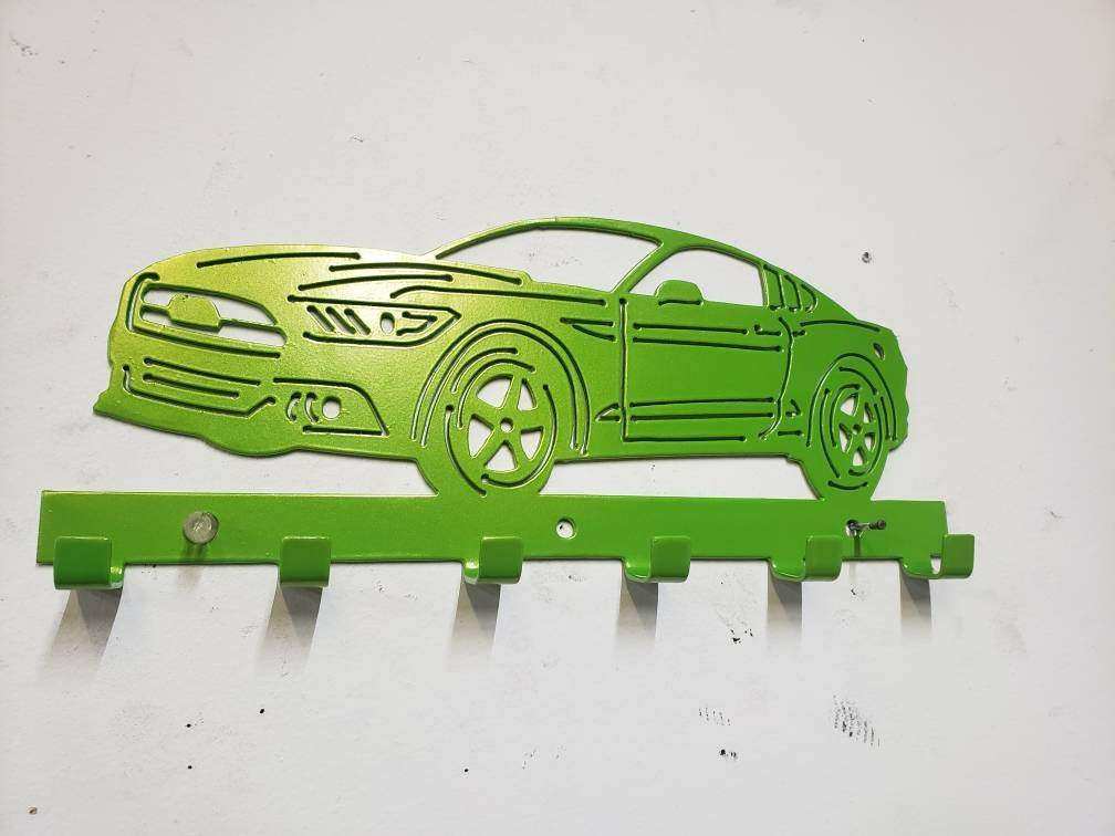 Ford S-550 Mustang GT Keychain Rack – Steel Wall Mounted Modern Muscle Organizer