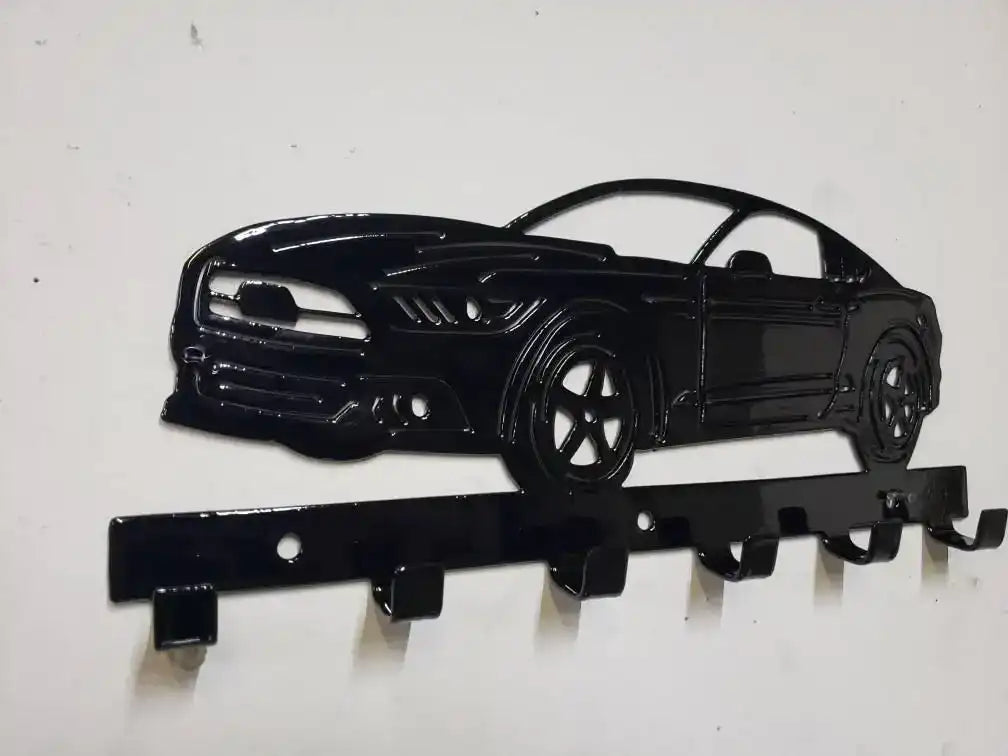 Ford S-550 Mustang GT Keychain Rack – Steel Wall Mounted Modern Muscle Organizer