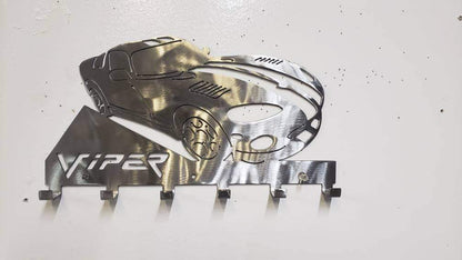 Dodge Viper Keychain Rack – Steel Wall Mounted American Muscle Organizer
