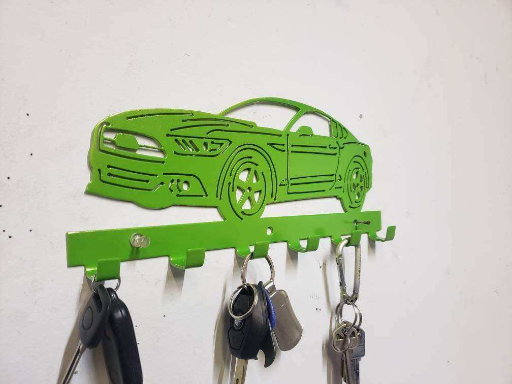 Ford S-550 Mustang GT Keychain Rack – Steel Wall Mounted Modern Muscle Organizer