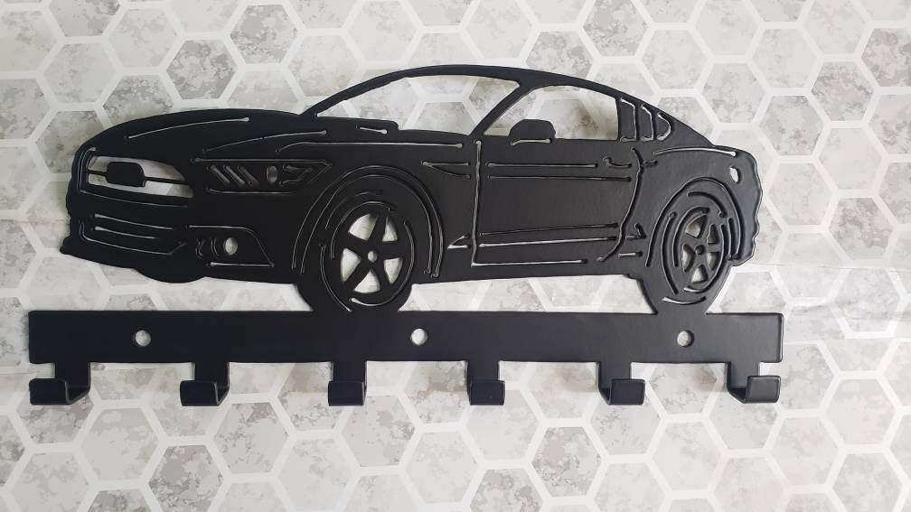 Ford S-550 Mustang GT Keychain Rack – Steel Wall Mounted Modern Muscle Organizer