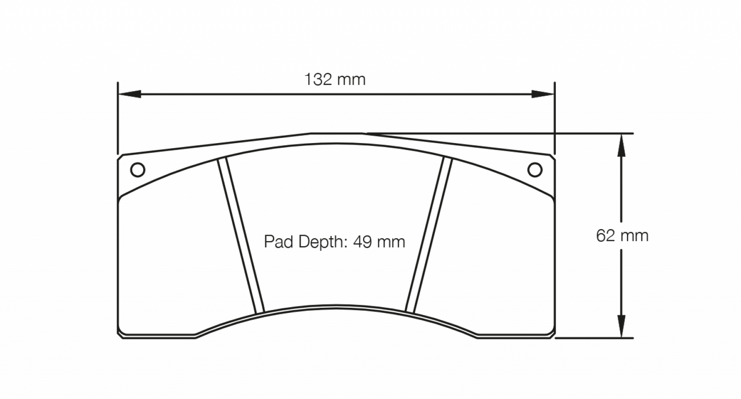 PAGID Racing Pagid Racing 2704 RSL2 Compound Brake Pads 2704-RSL2