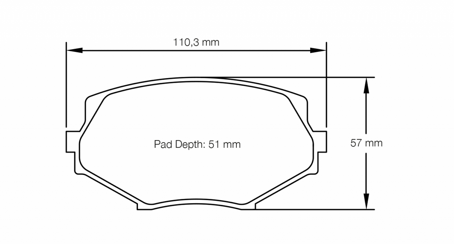 PAGID Racing Pagid Racing 8127 RST3 Compound Brake Pads 8127-RST3