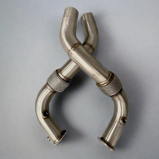 BMW N63/N63TU Catless Race Downpipes - 550i, 650i, 750i, X5, X6, Alpina B5/B6