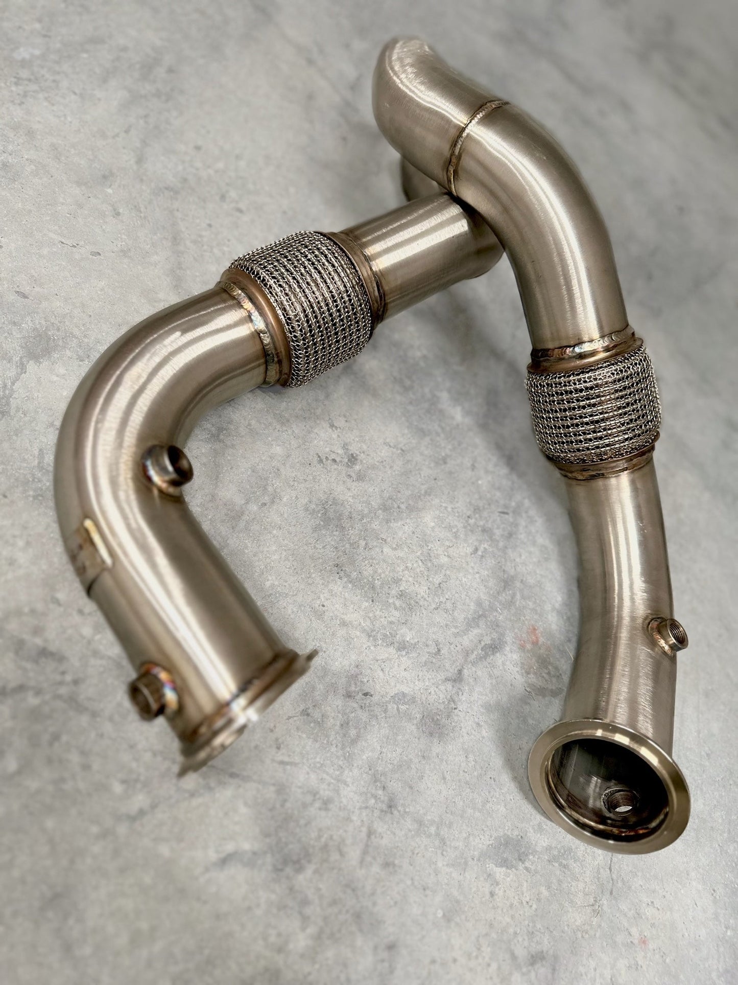 BMW N63/N63TU Catless Race Downpipes - 550i, 650i, 750i, X5, X6, Alpina B5/B6