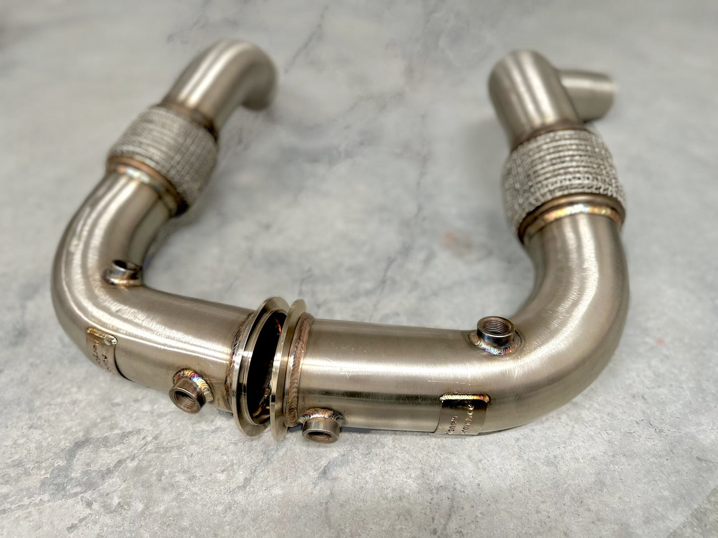 BMW N63/N63TU Catless Race Downpipes - 550i, 650i, 750i, X5, X6, Alpina B5/B6