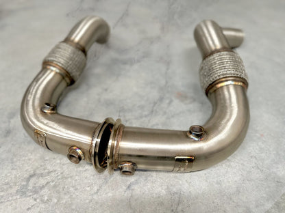 BMW N63/N63TU Catless Race Downpipes - 550i, 650i, 750i, X5, X6, Alpina B5/B6