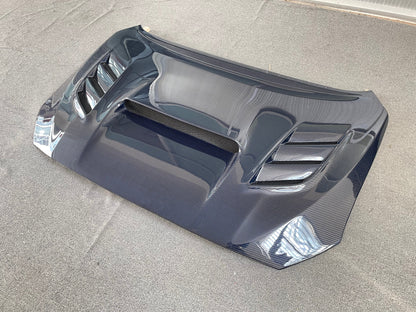 JDMuscle [15-21 WRX/STI] Carbon Fiber Hood V2 w/ Heat Extract