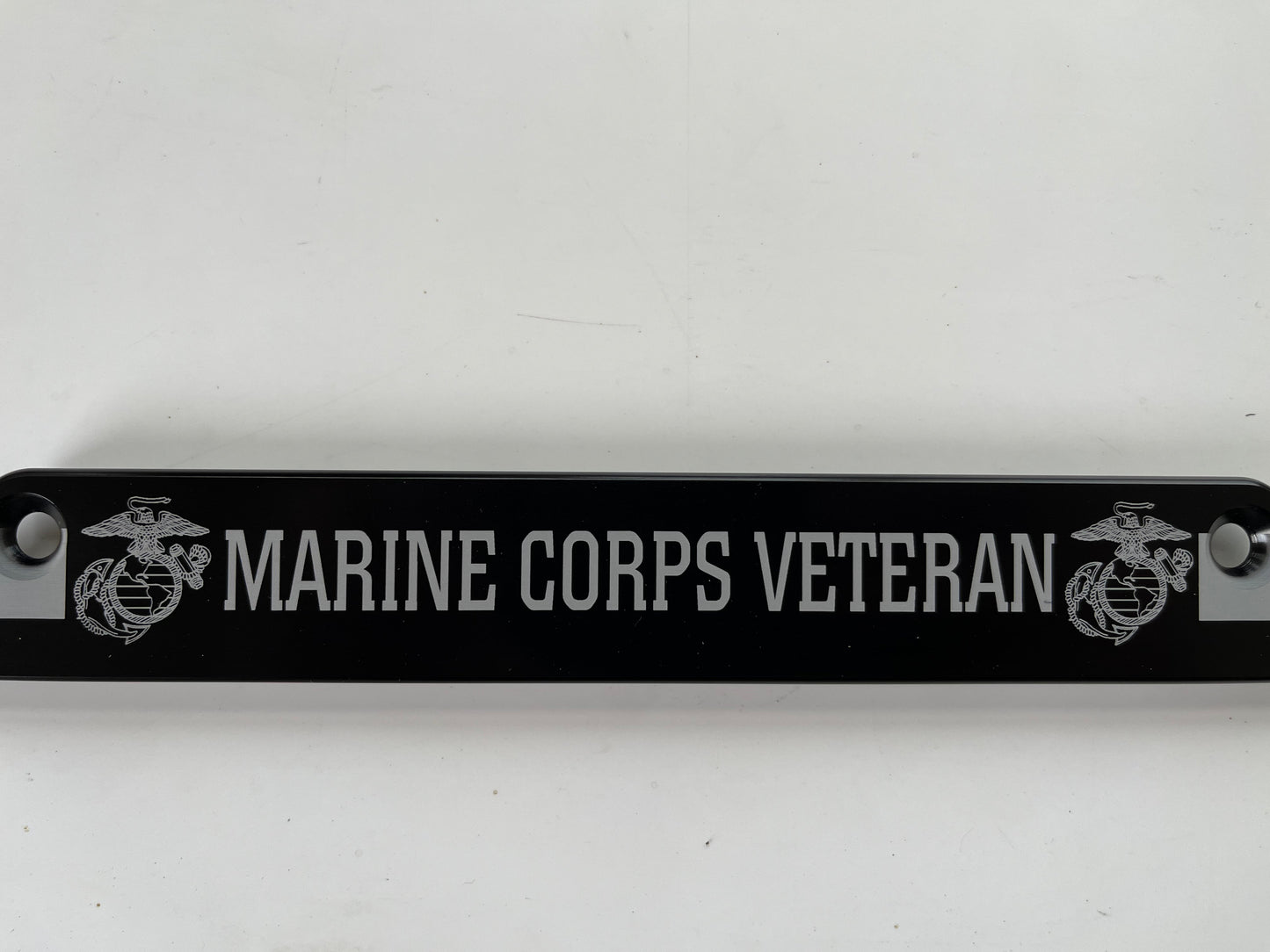 Marine Corps Veteran American Flag Billet Aluminum License Plate Frame