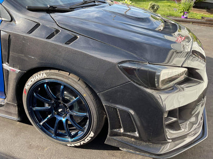 Discontinued JDMuscle [15-21 WRX/STI] Carbon Fiber/FRP Vented Fenders V2