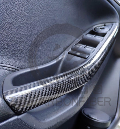 2012+ Ford Focus Carbon Fiber Door Handle Pull Trims/Door Spears Replacement (Pair of 2)