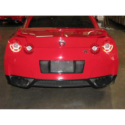 Carbon Fiber Nissan GTR R35 License Plate Backing 2008-2011