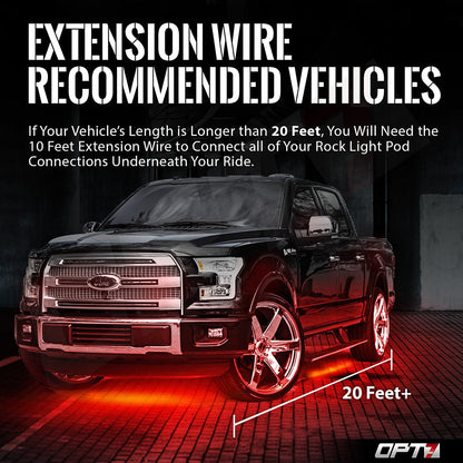 10-Foot Extension Wire for AURA Multi-Color (RGB) Rock Lights