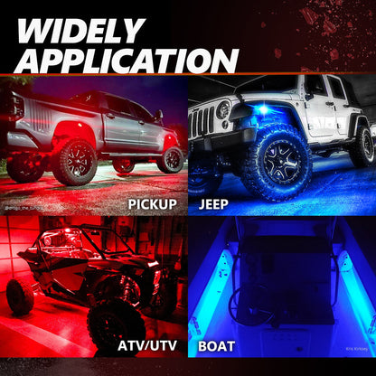 AURA 09-18 Ram Bundle- RGBW Headlights +Interior + Quantum Rock lights + Grille w- Bluetooth
