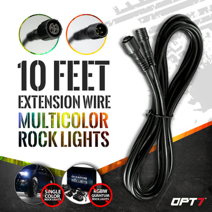 10-Foot Extension Wire for AURA Multi-Color (RGB) Rock Lights