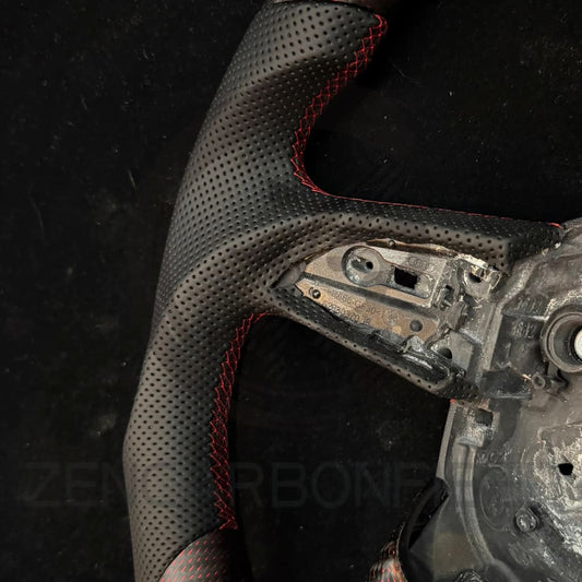 IN STOCK - 2021-2025 Audi B9.5 A/S/RS 4/5 S/RS Q7/8 Carbon Fiber Steering Wheel