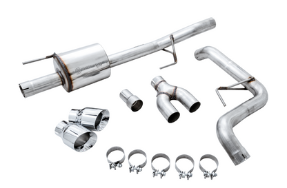 AWE Tuning 0FG Single Exit Exhaust for 15+ F-150 - 4.5" Chrome Silver Tips 3015-22066