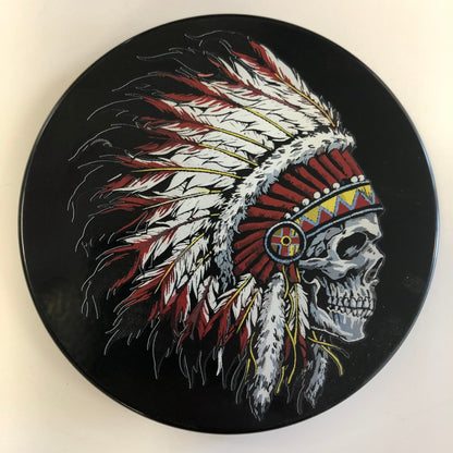 Indian Skull Headdress Hitch Cover